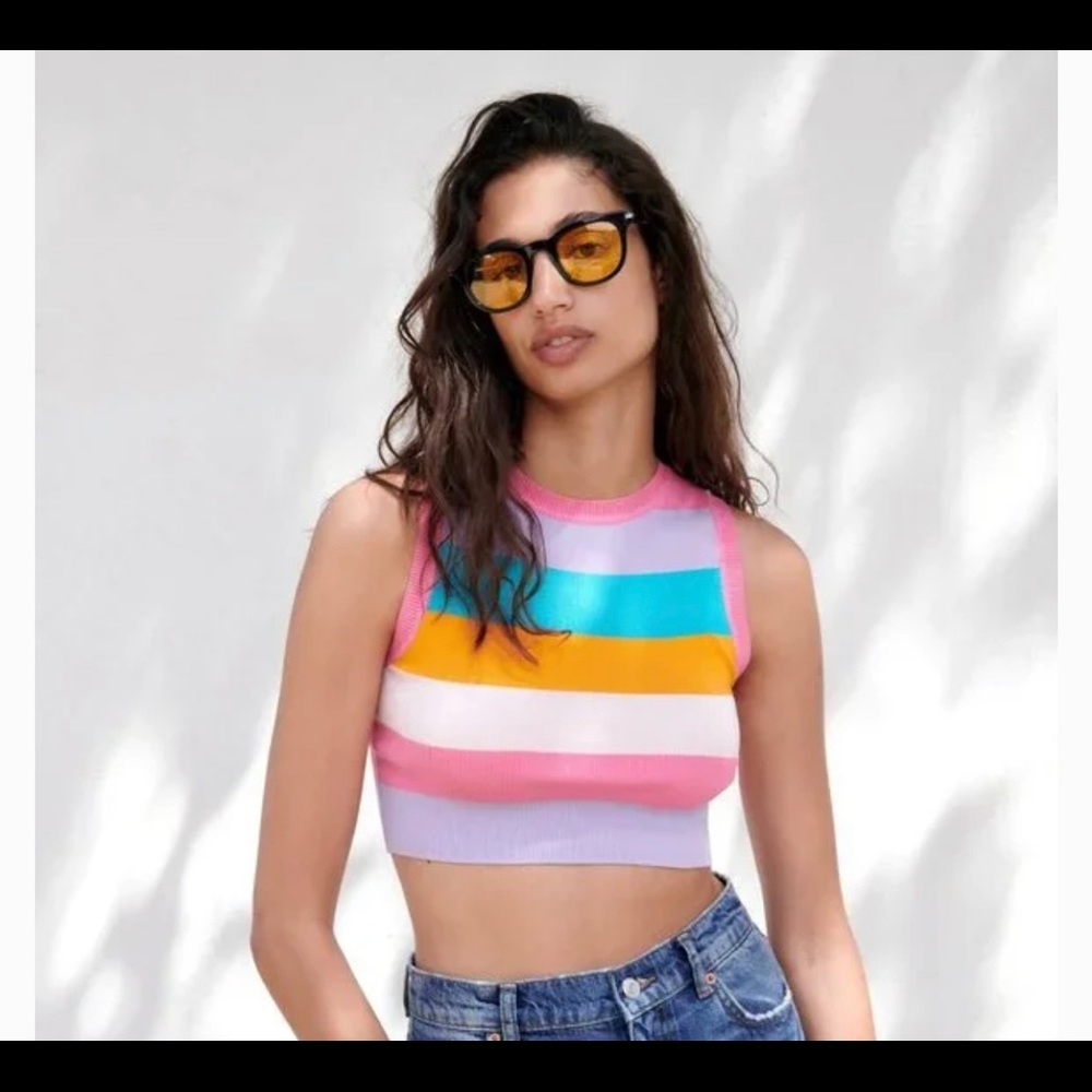 Zara top/ slightly cropped